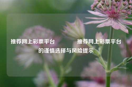 推荐网上彩票平台🥈推荐网上彩票平台的谨慎选择与风险提示