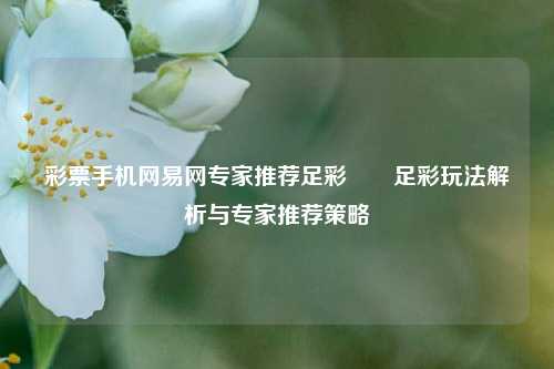 彩票手机网易网专家推荐足彩✌️足彩玩法解析与专家推荐策略