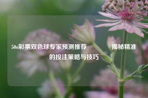 50o彩票双色球专家预测推荐🌈揭秘精准的投注策略与技巧