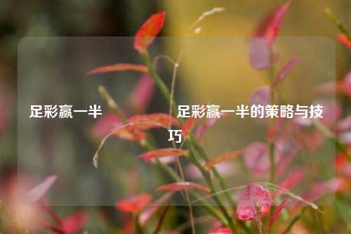 足彩赢一半🎖️足彩赢一半的策略与技巧