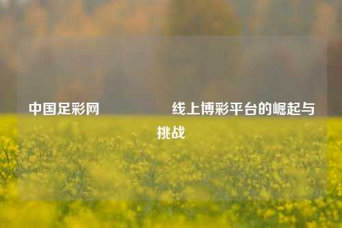 中国足彩网🎖️线上博彩平台的崛起与挑战