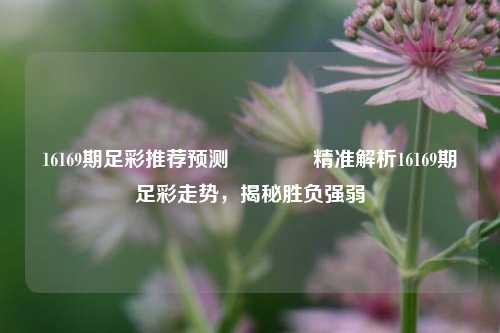 16169期足彩推荐预测👈精准解析16169期足彩走势，揭秘胜负强弱