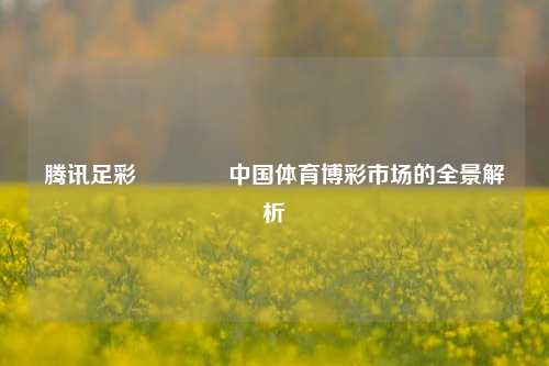 腾讯足彩🥇中国体育博彩市场的全景解析