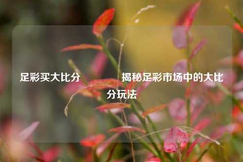 足彩买大比分🥇揭秘足彩市场中的大比分玩法