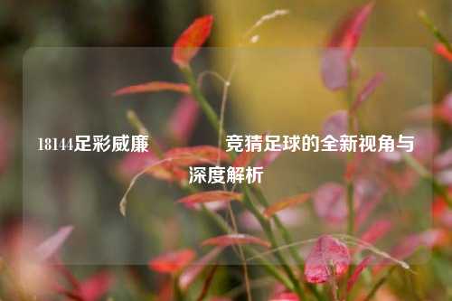 18144足彩威廉👍竞猜足球的全新视角与深度解析