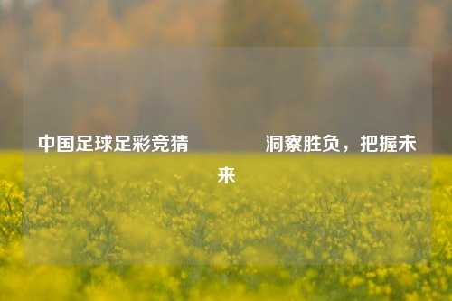 中国足球足彩竞猜🥉洞察胜负，把握未来