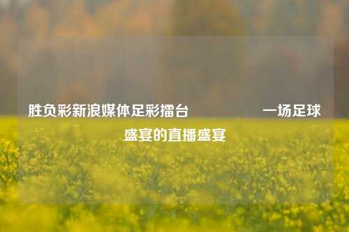 胜负彩新浪媒体足彩擂台🎖️一场足球盛宴的直播盛宴