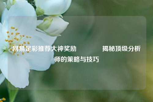 网易足彩推荐大神奖励🏆揭秘顶级分析师的策略与技巧