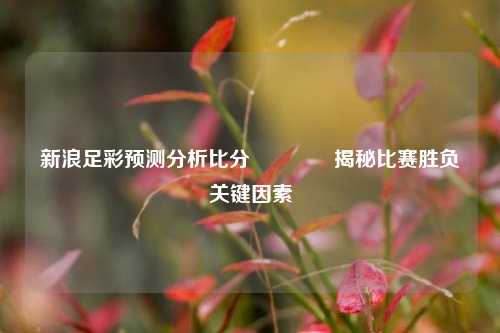新浪足彩预测分析比分🌈揭秘比赛胜负关键因素