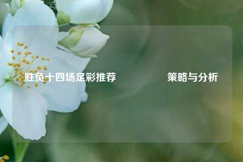 胜负十四场足彩推荐🎖️策略与分析