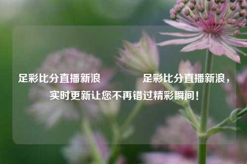 足彩比分直播新浪🏆足彩比分直播新浪，实时更新让您不再错过精彩瞬间！