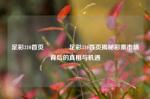 足彩310首页🥇足彩310首页揭秘彩票市场背后的真相与机遇