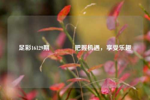 足彩16129期👍把握机遇，享受乐趣