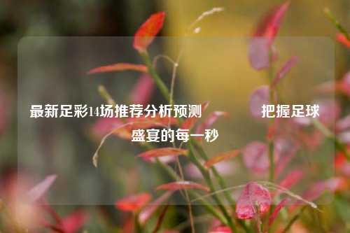 最新足彩14场推荐分析预测🥉把握足球盛宴的每一秒