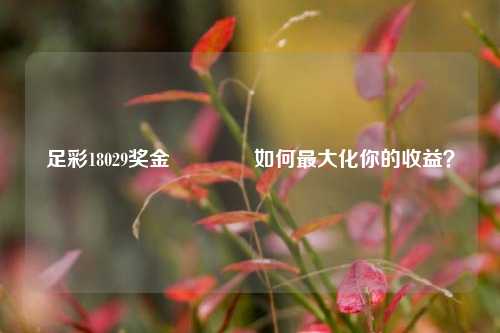 足彩18029奖金👉如何最大化你的收益？