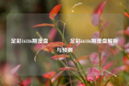 足彩16186期澳盘👈足彩16186期澳盘解析与预测