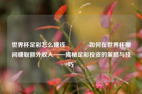 世界杯足彩怎么赚钱🥇如何在世界杯期间赚取额外收入——揭秘足彩投资的策略与技巧