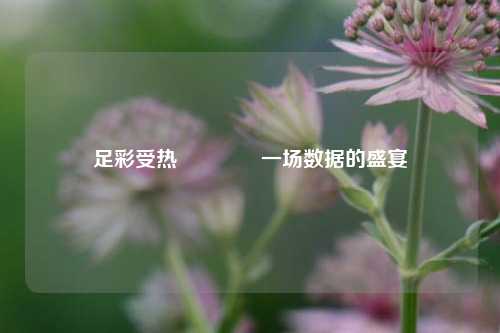 足彩受热🥈一场数据的盛宴