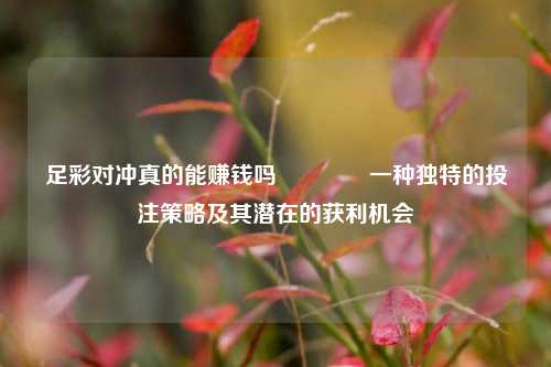 足彩对冲真的能赚钱吗🥉一种独特的投注策略及其潜在的获利机会