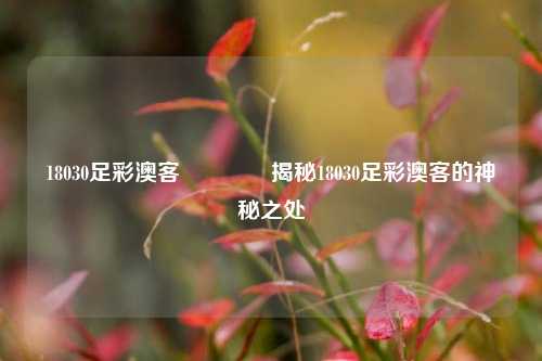 18030足彩澳客🥈揭秘18030足彩澳客的神秘之处