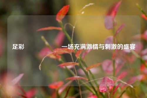 足彩開獎🥈一场充满激情与刺激的盛宴