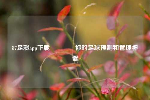 87足彩app下载🥇你的足球预测和管理神器