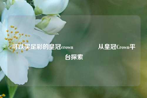 可以买足彩的皇冠crown🥉从皇冠Crown平台探索