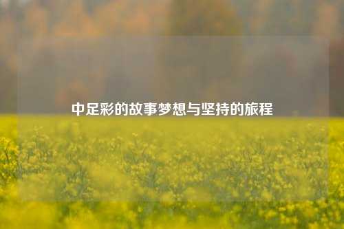 中足彩的故事梦想与坚持的旅程