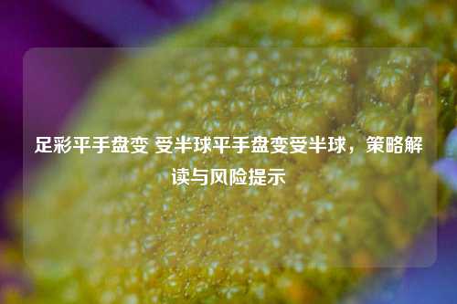 足彩平手盘变 受半球平手盘变受半球，策略解读与风险提示