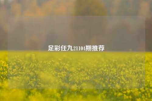 足彩任九21104期推荐
