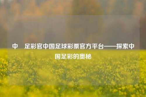中國足彩官中国足球彩票官方平台——探索中国足彩的奥秘