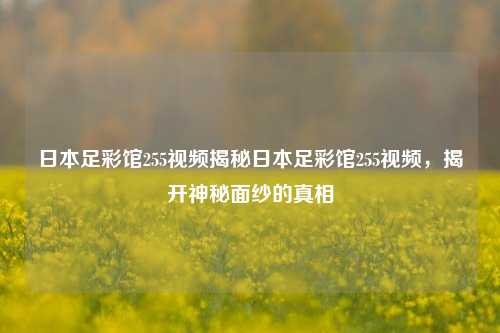 日本足彩馆255视频揭秘日本足彩馆255视频，揭开神秘面纱的真相