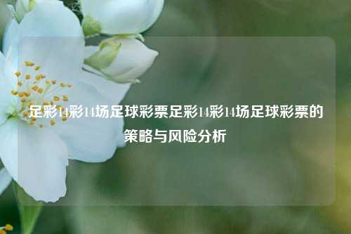 足彩14彩14场足球彩票足彩14彩14场足球彩票的策略与风险分析