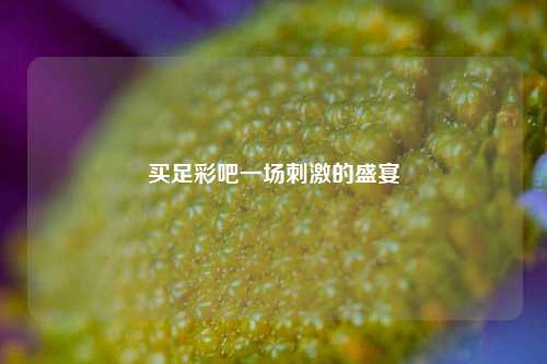 买足彩吧一场刺激的盛宴